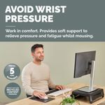 Fellowes Breyta XL Mouse Pad Wrist Rest Black 100142560