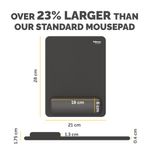 Fellowes Breyta XL Mouse Pad Wrist Rest Black 100142560