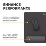 Fellowes Breyta XL Mouse Pad Wrist Rest Black 100142560