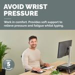 Fellowes Breyta Compact Keyboard Wrist Rest Black 100142570