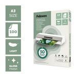 Fellowes Recycled A3 Laminating Pouches Gloss 80 Micron (Pack of 100) 100142988