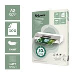 Fellowes Recycled Laminating Pouches 80 Micron A3 Matt (Pack of 100) 100143436