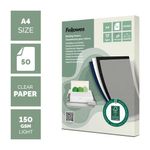 Fellowes A4 Binding Covers Translucent 150gsm (Pack of 50) 100143443