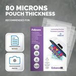 Fellowes Laminating Pouches 160 Micron Total Thickness Gloss A3 (Pack of 500) 100144239