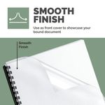 Fellowes Binding Covers for Comb/Wire Binding Machines A4 150 Micron Clear PET (Pack of 100) 5384501