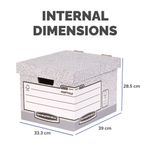 Bankers Box Storage Box Standard Grey (Pack of 10) 00810-FF