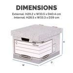 Bankers Box Storage Box Standard Grey (Pack of 10) 00810-FF