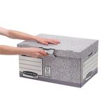 Bankers Box System Flip Top Storage Box Grey (Pack of 10) 01815