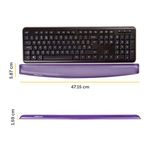 Fellowes Crystals Gel Keyboard Wrist Support Purple 91437