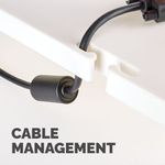 Fellowes Premium Monitor Stand Plus with Storage Drawer and Built In Copyholder White 9171302