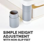 Fellowes Premium Monitor Stand Plus with Storage Drawer and Built In Copyholder White 9171302