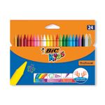 Bic Plastidecor Crayons Assorted Pack of 24 8297721