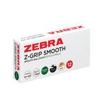 Zebra Z-Grip Retractable Ballpoint Pen Green Pack of 12 4901681030521