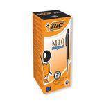 Bic M10 Clic Retractable Ballpoint Pen Medium Black Pack of 50 1199190125
