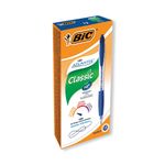 Bic Atlantis Ballpoint Pen Medium Blue Pack of 12 933975