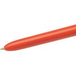 Bic 4 Colours Ballpoint Pen Orange Barrel Fine (Pack of 12) 982867