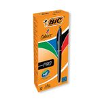 Bic 4 Colours Pro Retractable Ballpoint Pen (12 Pack) 902129