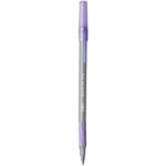 Bic Round Stic Grip Ballpoint Pen Purple (Pack of 40) 920412