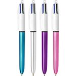 Bic 4 Colours Ballpoint Pens Medium Point Assorted (12 Pack) 964775