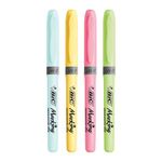 Bic Highlighter Grip Assorted Pastel (4 Pack) 964859