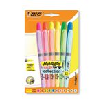 Bic Highlighter Grip Pastel Assorted (12 Pack) 992562