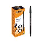 Bic Cristal Ballpoint Pens Ultra Fine 0.7mm Black (20 Pack) 992603