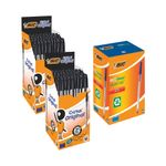Bic Cristal Ballpoint Blue Buy 2 Packs Get Bic ECOlutions Black Free