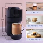 Nespresso Vertuo Pop Coffee Machine Bundle Pack Black ENV90.B + Caps