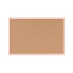Bi-Office Pastel Cork Noticeboard Salmon Frame 600x400mm MC030011991
