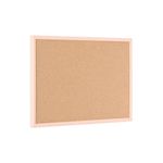 Bi-Office Pastel Cork Noticeboard Salmon Frame 600x400mm MC030011991