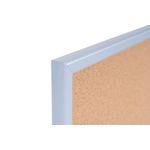 Bi-Office Pastel Cork Noticeboard Blue Frame 600x400mm MC030011981