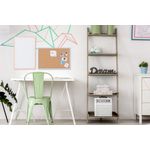 Bi-Office Pastel Cork Noticeboard Blue Frame 600x400mm MC030011981