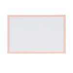 Bi-Office Pastel Non-Magnetic Whiteboard Salmon Frame 60x40cm MP03001991