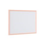 Bi-Office Pastel Non-Magnetic Whiteboard Salmon Frame 60x40cm MP03001991