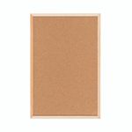 Bi-Office Double-Sided Board Cork Red Felt Pine Frame 60x40cm FB0310010