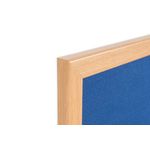 Earth Prime Felt Noticeboard 120x120cm Blue Oak MDF Frame FB6543233