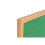 Earth Executive Felt Noticeboard 120x90cm Green Oak MDF Frame FB1444239