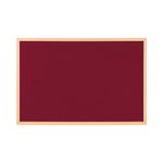 Bi-Office Earth Prime Felt Notice Board Oak MDF Frame Burgundy 120x90cm FB1433239