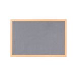 Earth Prime Felt Noticeboard 120x90cm Grey Oak MDF Frame FB1442233