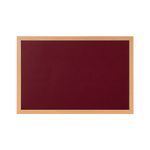 Earth Prime Felt Noticeboard180x120cm Burgundy Oak MDF Frame FB8533233