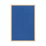 Earth Executive Felt Noticeboard 120x120cm Blue Oak MDF Frame FB6543239