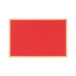Earth Executive Felt Noticeboard 120x120cm Red Oak MDF Frame FB6546239