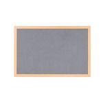 Earth Prime Felt Noticeboard 240x120cm Grey Oak MDF Frame FB8642233