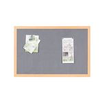 Earth Prime Felt Noticeboard 240x120cm Grey Oak MDF Frame FB8642233