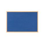 Earth Executive Felt Noticeboard 180x120cm Blue Oak MDF Frame FB8543239