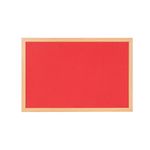 Earth Prime Felt Noticeboard 180x120cm Red Oak MDF Frame FB8546233