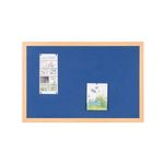 Earth Prime Felt Noticeboard 240x120cm Blue Oak MDF Frame FB8643233