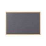 Earth Executive Felt Noticeboard 180x120cm Grey Oak MDF Frame FB8542239