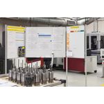 Bi-Office Slim Display System Double-Sided Ceramic Board 120x90cm DSP051131