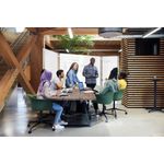 Bi-Office Slim Display System Double-Sided Ceramic Board 120x90cm DSP051131